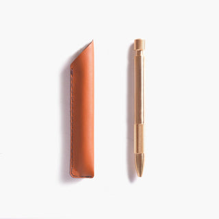 Wingback - Leather Pen/Pencil Sleeve (Whisky) - KOHEZI