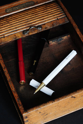 YSTUDIO - Resin Rollerball Pen (White) - KOHEZI
