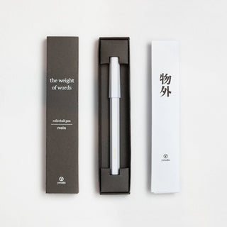 YSTUDIO - Resin Rollerball Pen (White) - KOHEZI