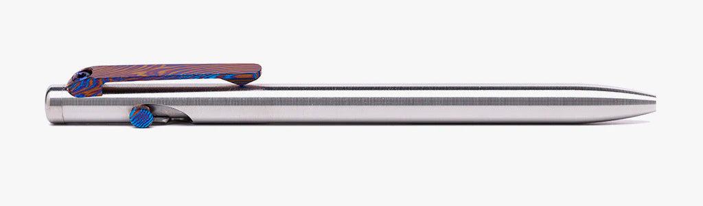 Tactile Turn - Lefty Slim Bolt Action Pen (Titanium)
