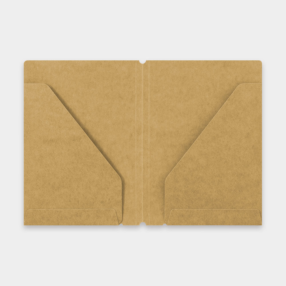 TRAVELER'S COMPANY - 010 Kraft Paper Folder TRAVELER'S notebook (Passport Size)-KOHEZI