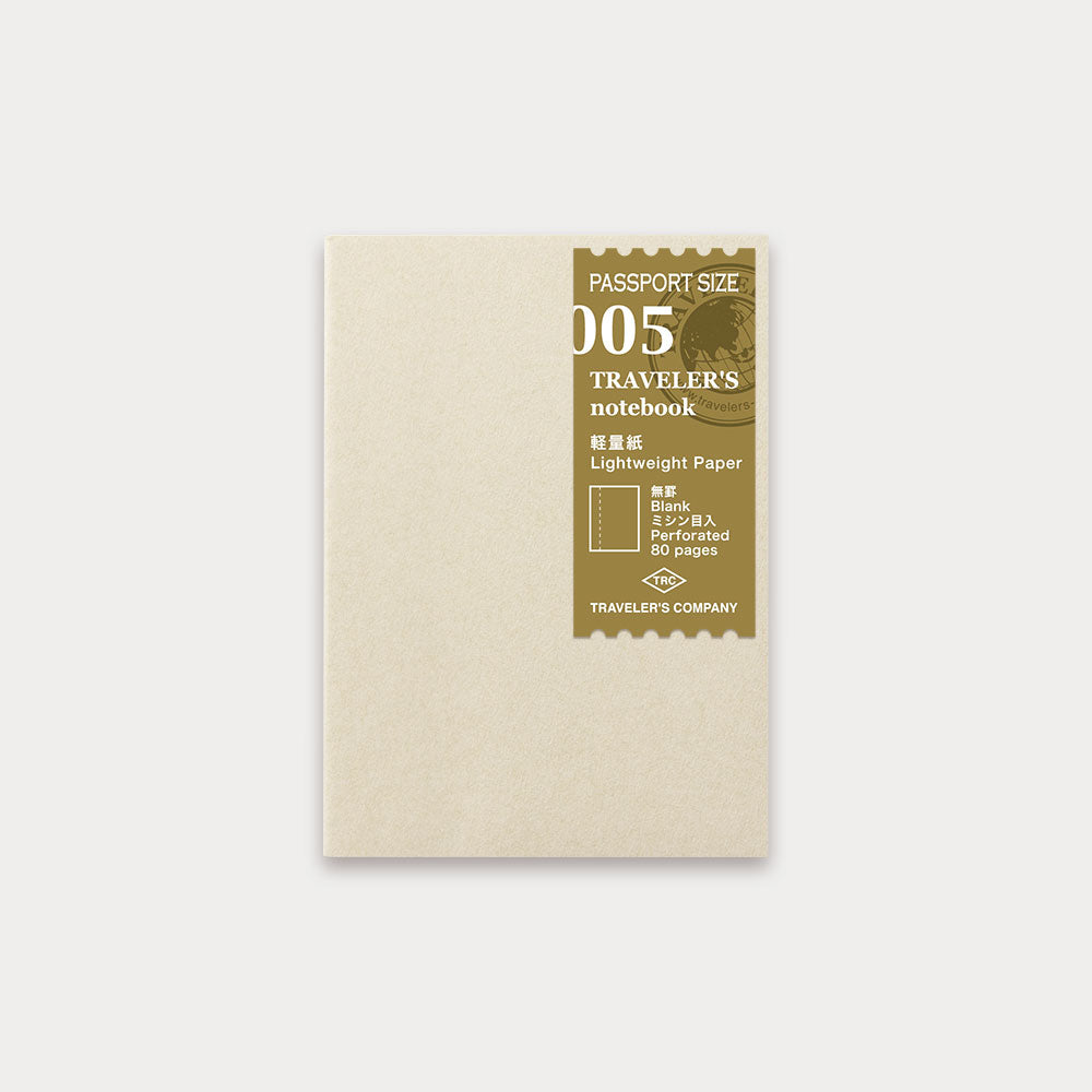 TRAVELER'S COMPANY - 005 Lightweight Paper Refill (Passport Size)-KOHEZI