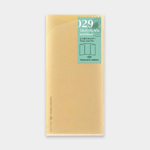 TRAVELER'S COMPANY - 029 Three-fold File TRAVELER'S notebook-KOHEZI