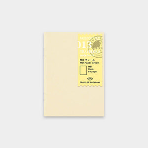 TRAVELER'S COMPANY - 013 MD Paper Cream Recharge TRAVELER'S notebook (Format Passeport)