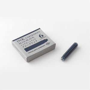 TRAVELER'S COMPANY - Cartouches d'encre pour stylo plume/roller (bleu noir)