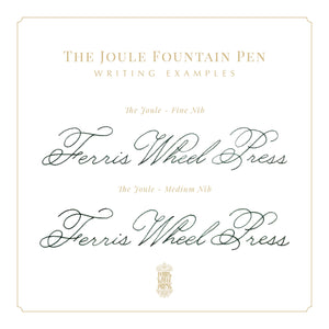 Ferris Wheel Press - The Joule Fountain Pen (Engravers Teal)