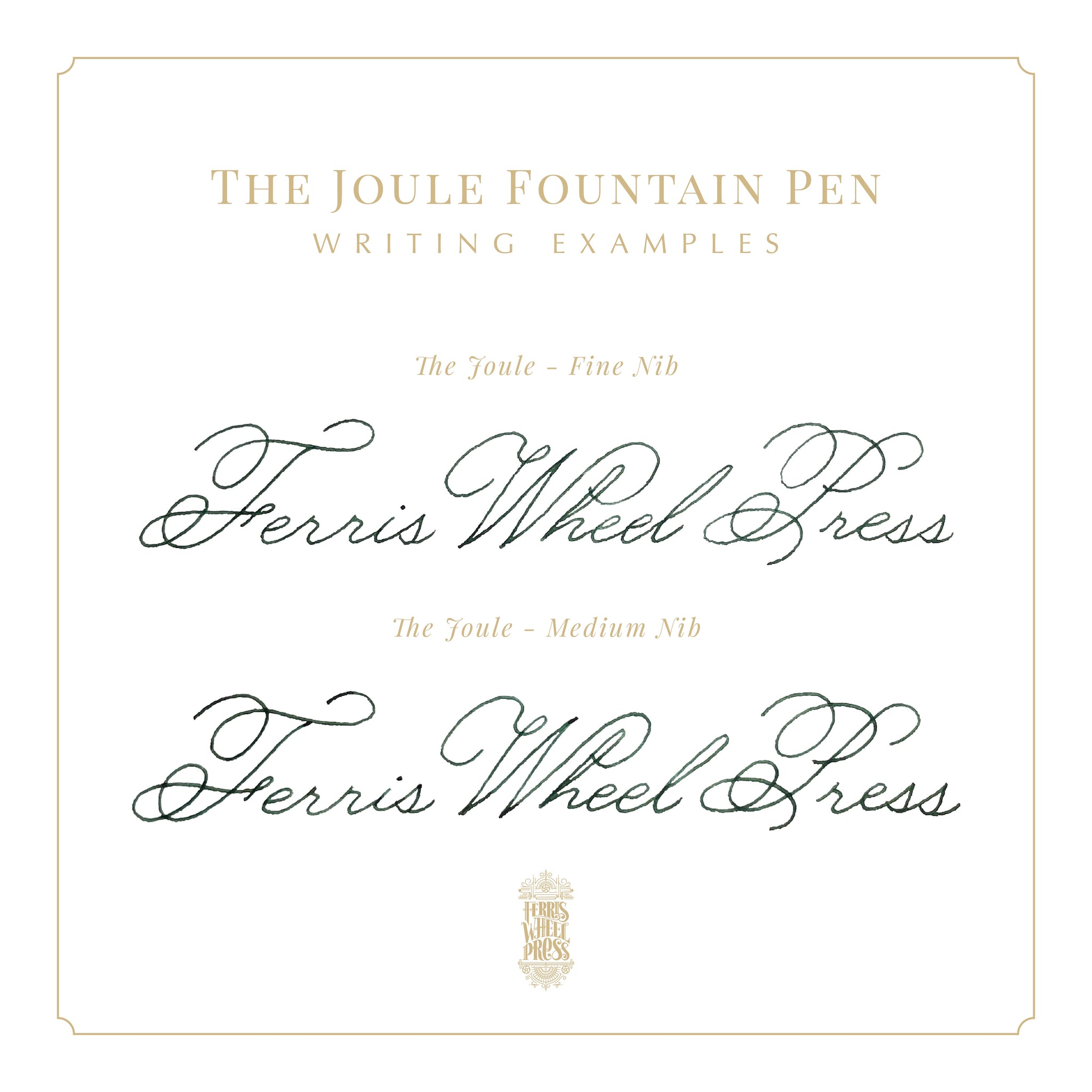 Ferris Wheel Press - The Joule Fountain Pen (Luna Celeste)