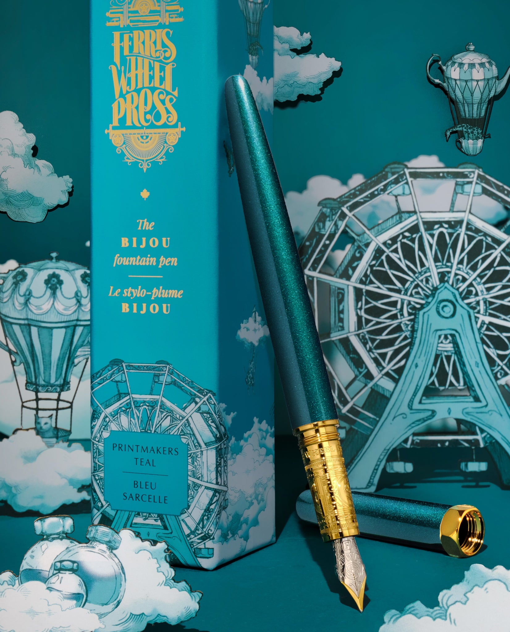 Ferris Wheel Press - The Bijou Fountain Pen (Printmaker's Teal)