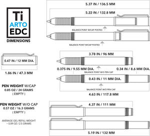 Big Idea Design - Ti Arto EDC (The Ultimate Refill Friendly Everyday Carry Pen)
