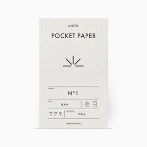 Ajoto - Carnet de papier de poche Nº1