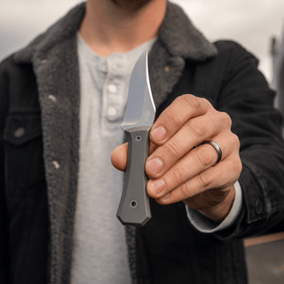 Big Idea Design - AUX MFG Ti Pocket Bowie Fixed Blade - KOHEZI