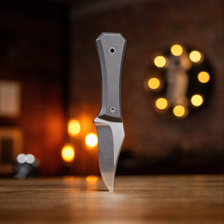 Big Idea Design - AUX MFG Ti Pocket Bowie Fixed Blade - KOHEZI