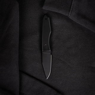 Big Idea Design - Blackout Cerakote Ti Lookout Fixed Blade - KOHEZI