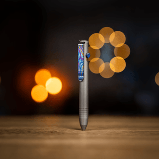 Big Idea Design - Titanium Damascus Pen Clip - KOHEZI