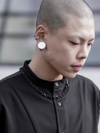 Drilling Lab - Framework Necklace｜FR-N01｜Rough Black - KOHEZI