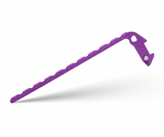Exceed Designs - TiRant ULTRA Full - Length FRAG MILLED ‘Integral - Like’ Back Spacer 6AL - 4V Titanium (Purple Haze ANO) - KOHEZI