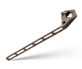 Exceed Designs - TiRant ULTRA Full - Length SKELETON MILLED ‘Integral - Like’ Back Spacer PRY BAR (Stonewashed 6AL - 4V Titanium) - KOHEZI