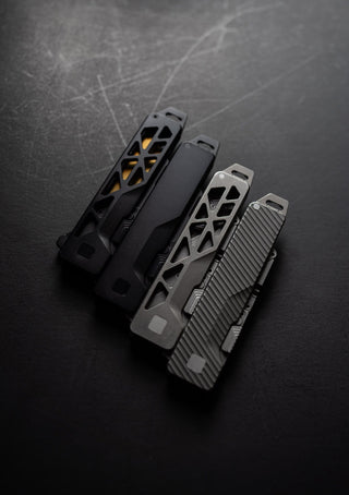 Exceed Designs - TiRant ULTRA Full - Length SKELETON MILLED ‘Integral - Like’ PRY BAR Backspacer (Jet - Black PVD 6AL - 4V Titanium) - KOHEZI