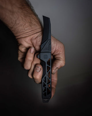 Exceed Designs - TiRant ULTRA HotSwap™ Hawkbill Blade Replacement (Jet - Black D2 Tempered HRC 61+) - KOHEZI