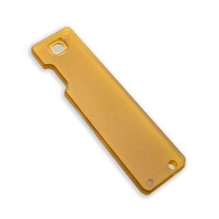 Exceed Designs - ULTEM Amber/Bronze Semi - Transparent RH Handle Scale (TiRant® RAZOR V3) - KOHEZI