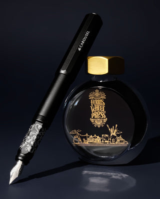 Ferris Wheel Press - Aluminum Carousel Fountain Pen (Bearrington Black) - KOHEZI