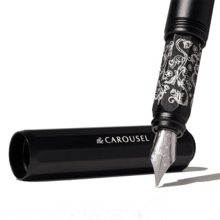 Ferris Wheel Press - Aluminum Carousel Fountain Pen (Bearrington Black) - KOHEZI