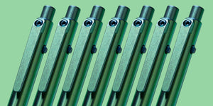 Tactile Turn - Stylo à clic latéral Ano double ton vert