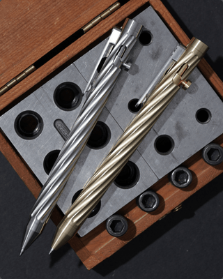 Inventery - Bolt Action Pen v.03 Twister (Zirconium) - KOHEZI