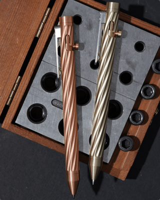 Inventery - Bolt Action Pen v.03 Twister (Zirconium) - KOHEZI