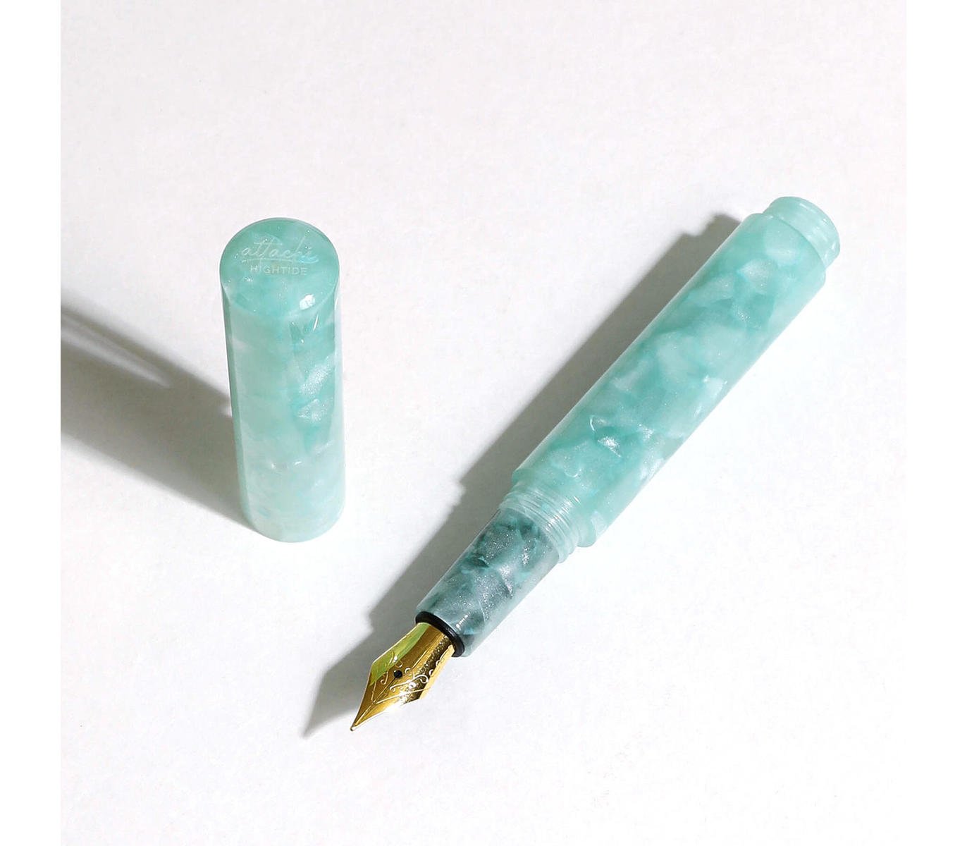 Hightide - Attache Marbled Fountain Pen (Mint)