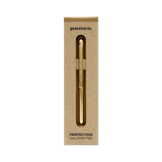 Penco - Perfection Brass Ballpoint Pen / Gold - KOHEZI