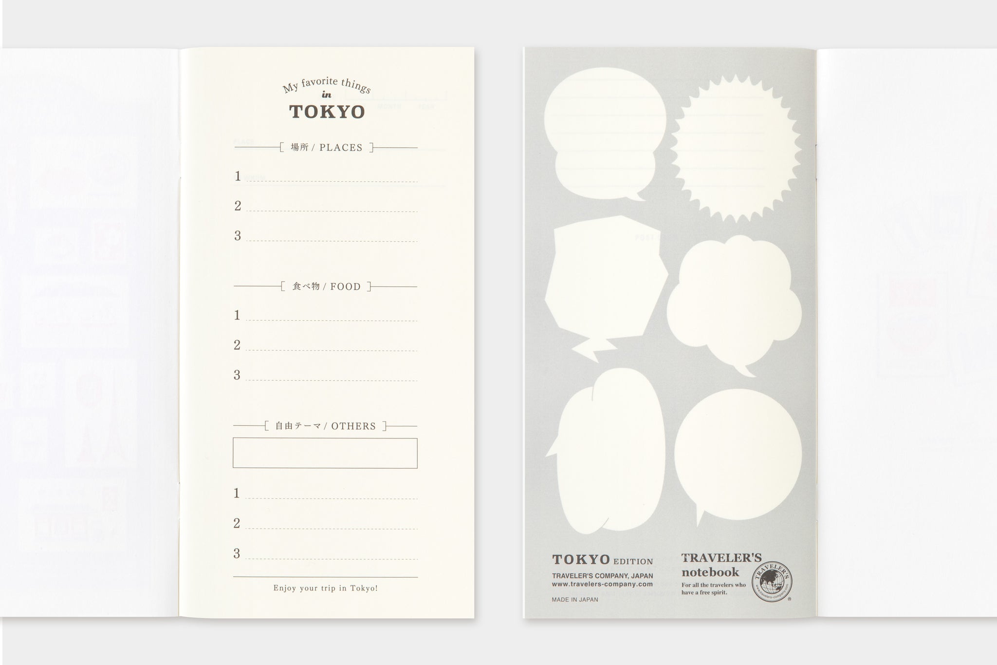 TRAVELER'S COMPANY - TRAVELER'S Refill Postcard (Tokyo Edition)