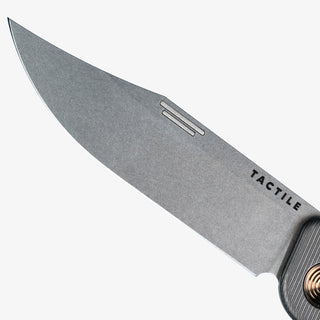 Tactile Knife Co. - Stonewashed + Bronze Bexar - KOHEZI