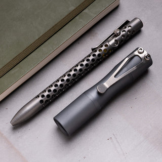 Tactile Turn - Skeletonized Titanium Bolt Action Pen - KOHEZI