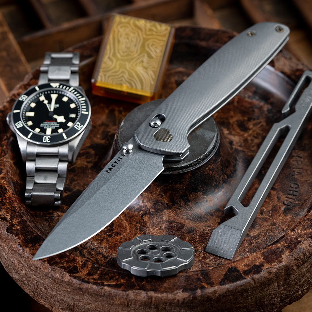 Tactile Knife Co. – Stonewashed + Bronze Maverick