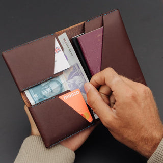 Wingback - Winston Travel Wallet (Chestnut) - KOHEZI