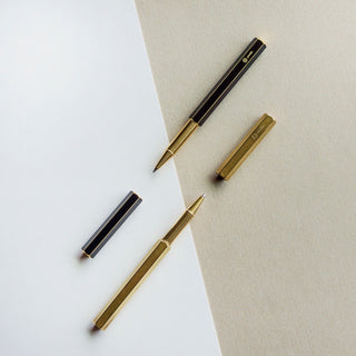 YSTUDIO - Classic Revolve Rollerball Pen (Brass) - KOHEZI
