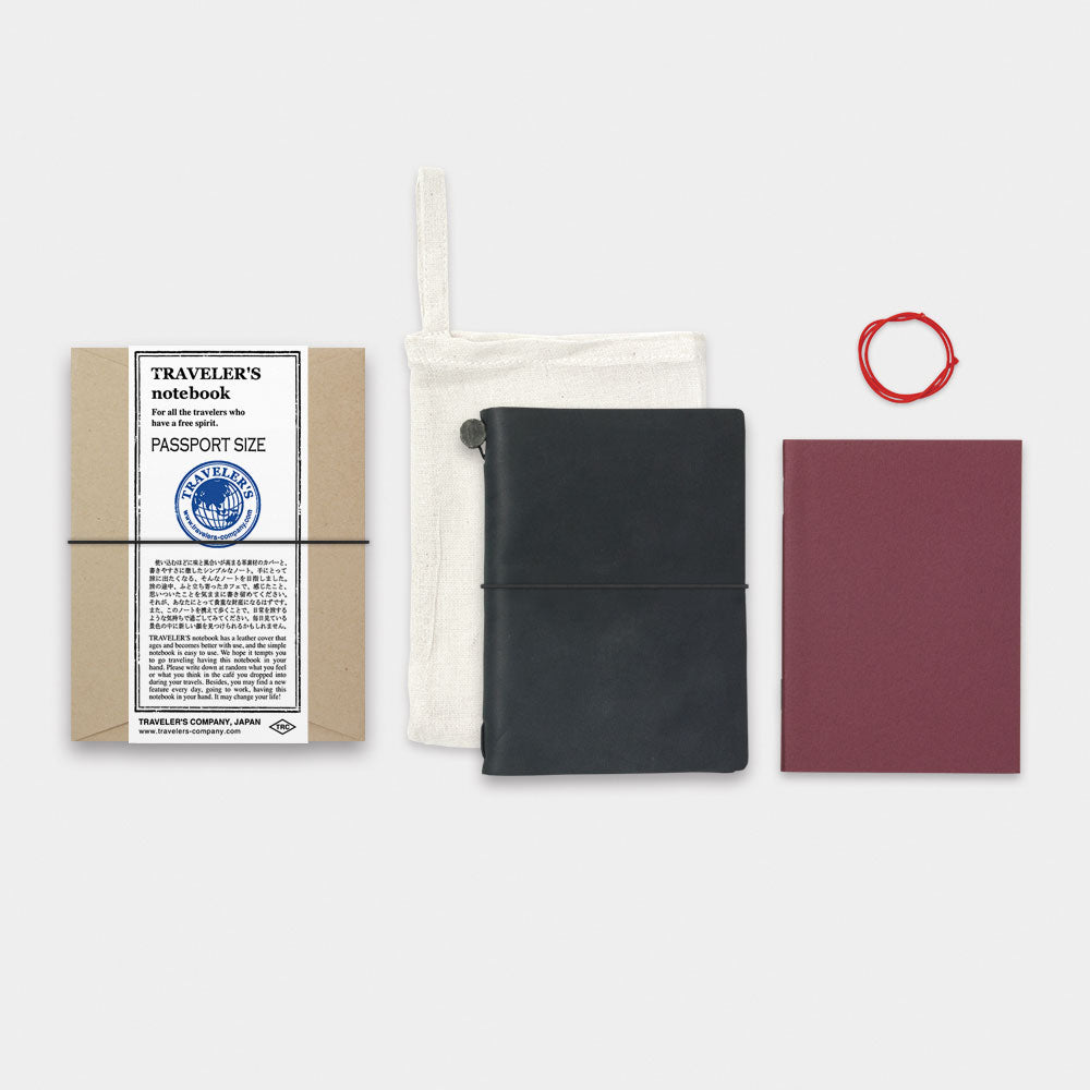 Traveler’s Company - Notebook Black (Passport Size)-KOHEZI