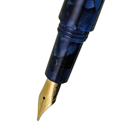 Hightide - Attache Marbled Fountain Pen (Navy)-KOHEZI