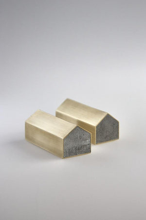 Studiokyss - Brass Concrete House Paperweight