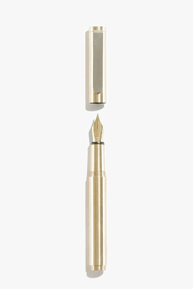 Inventery - Pocket Fountain Pen (Brass)-KOHEZI