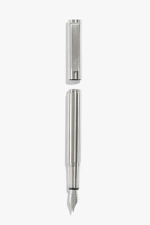 Inventery - Pocket Fountain Pen (Brushed Chrome)