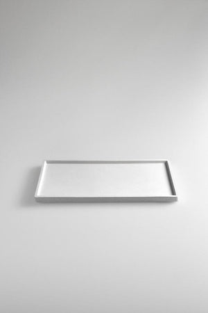 Studiokyss - Rectangular Concrete Tray (white)
