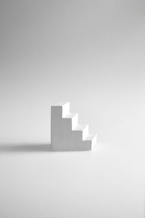 Studiokyss - Concrete Staircase Paperweight (White)