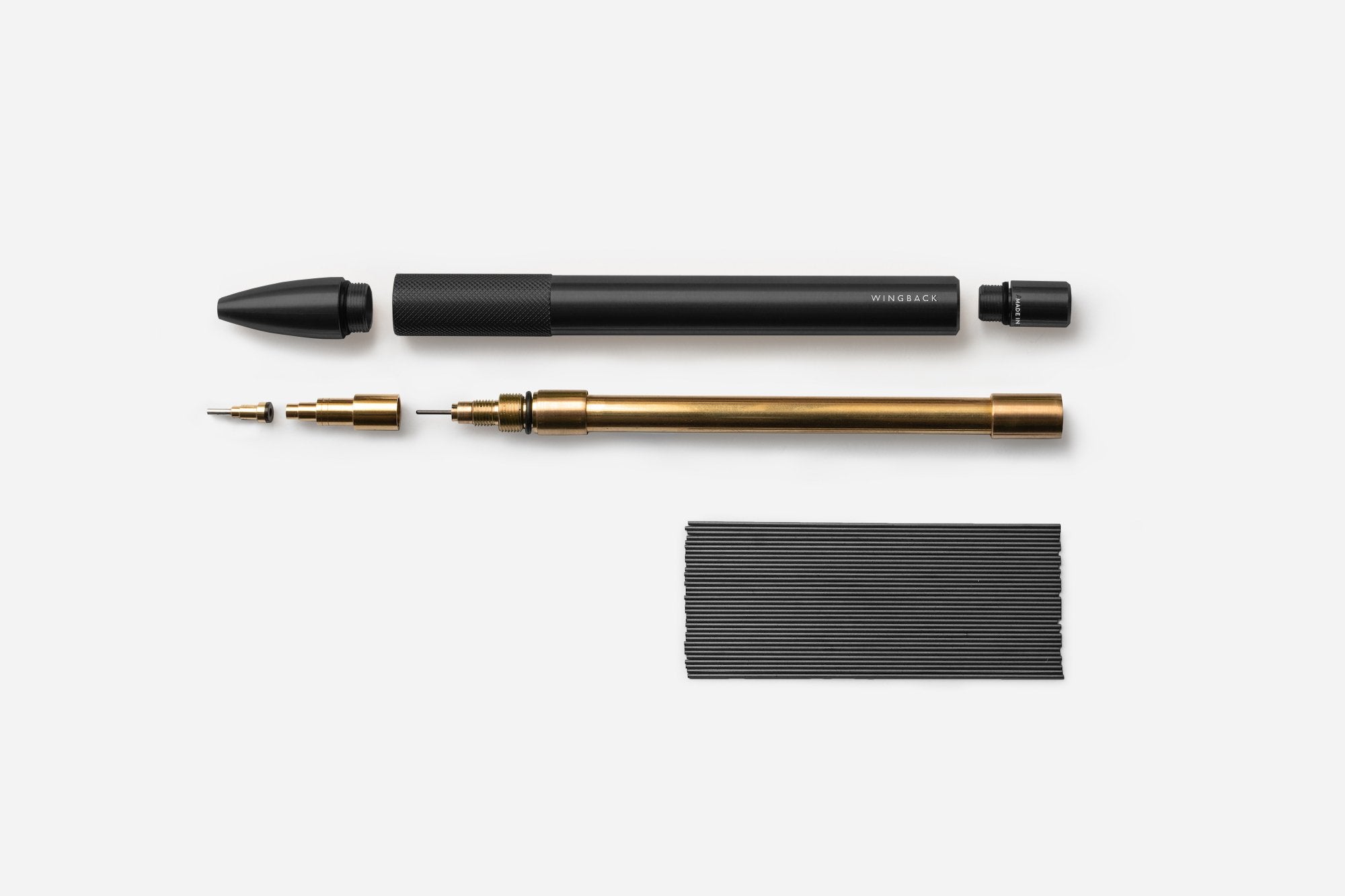 Wingback - Mechanical Pencil (Black Steel)-KOHEZI
