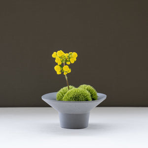 22STUDIO - Superellipse Flower Tray (Concrete Grey)-KOHEZI