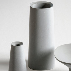 22STUDIO - Superellipse Large Vase (Concrete Gray)-KOHEZI